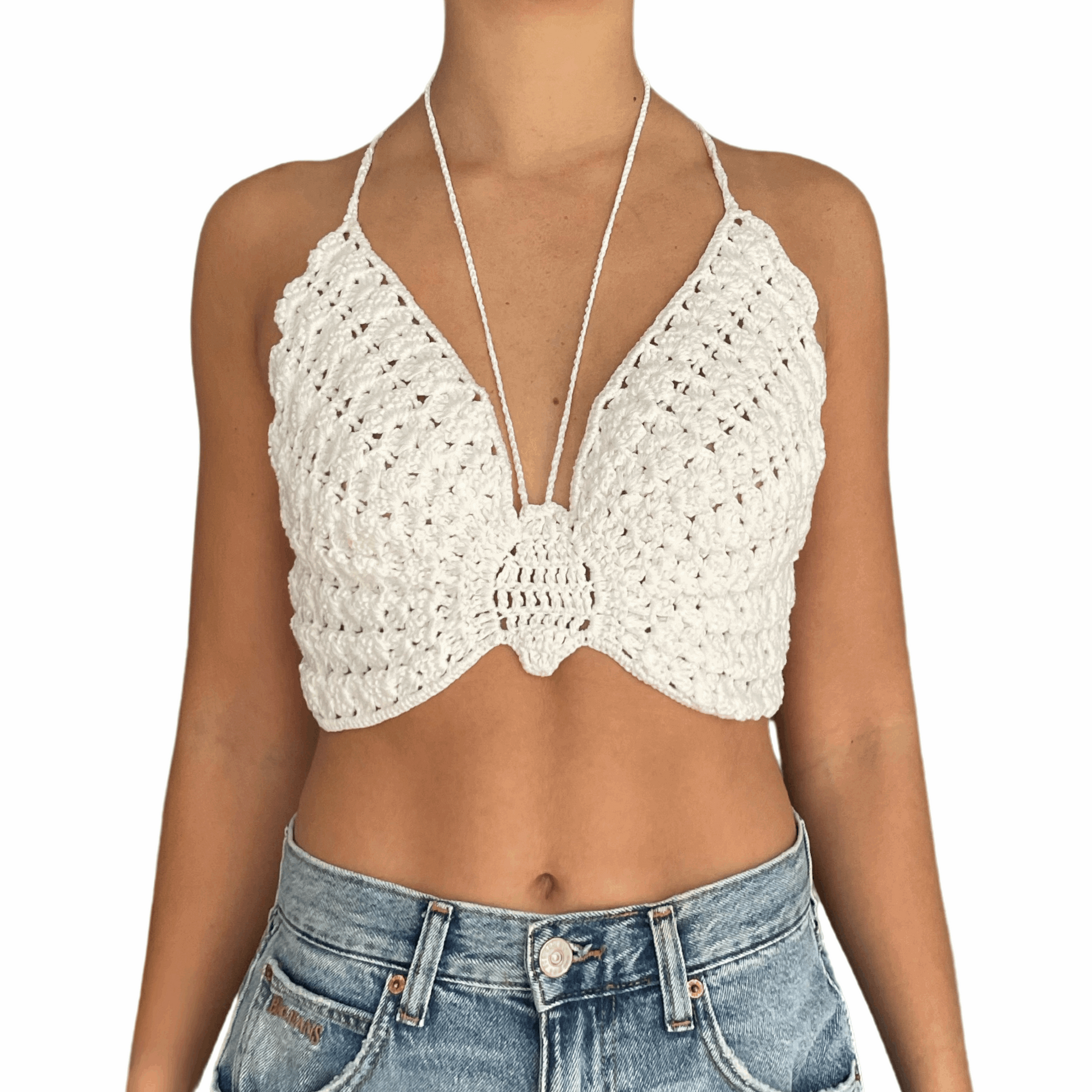 Butterfly Crochet Top