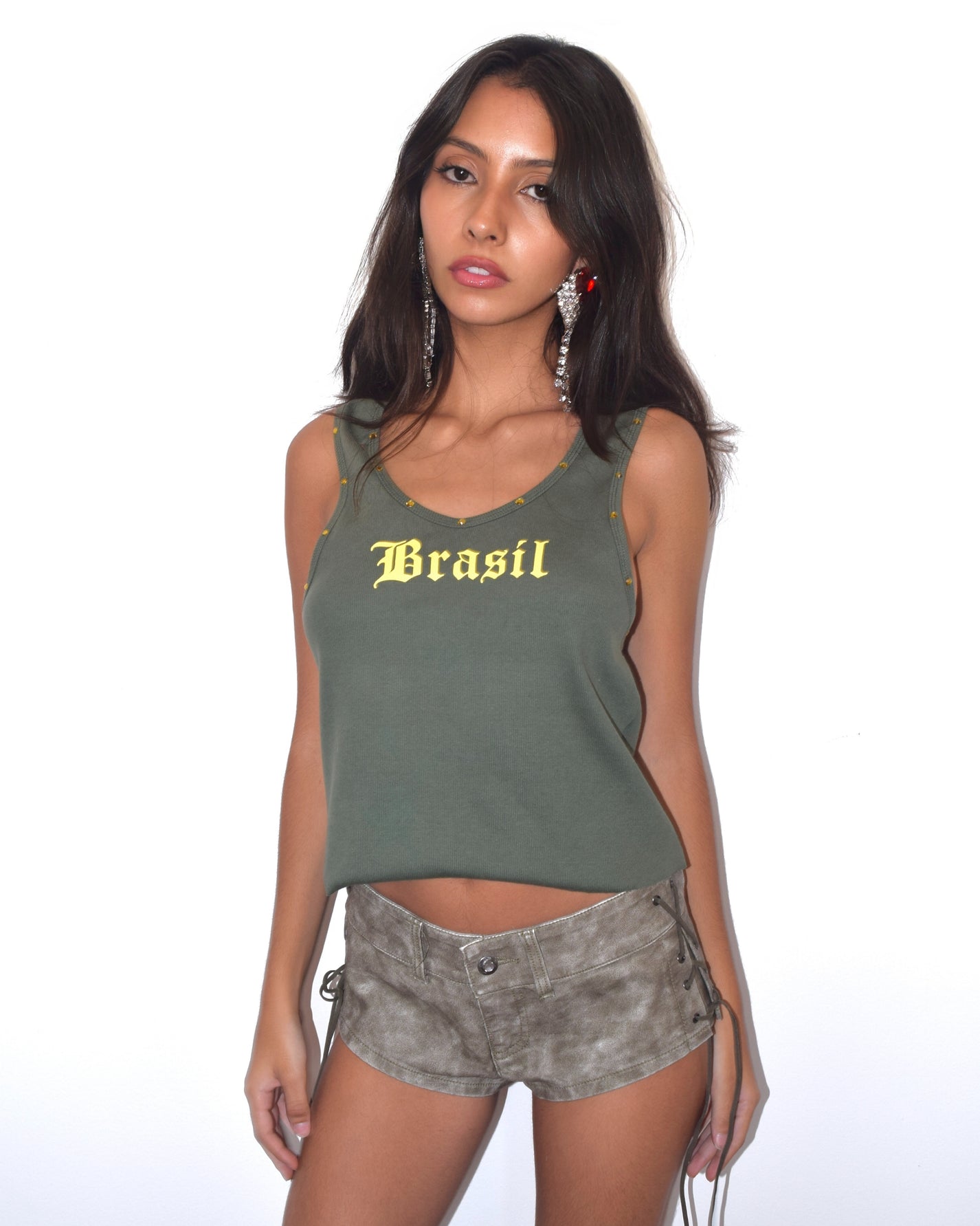 Regata Rhinestones Washed Green