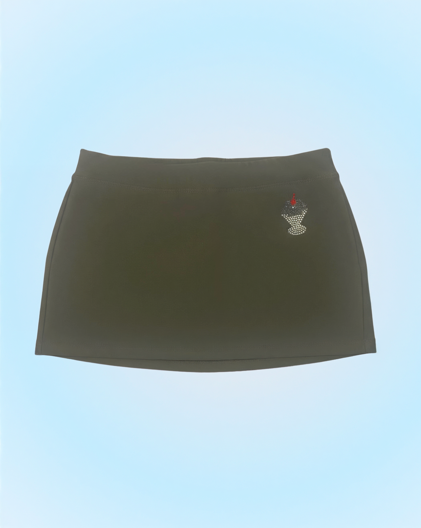 Short-saia lycra verde brilho peça de praia