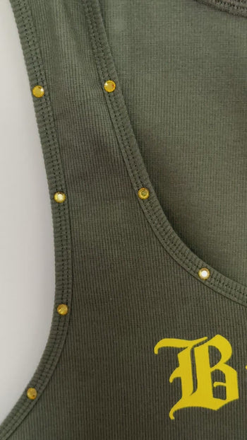 Regata Rhinestones Washed Green